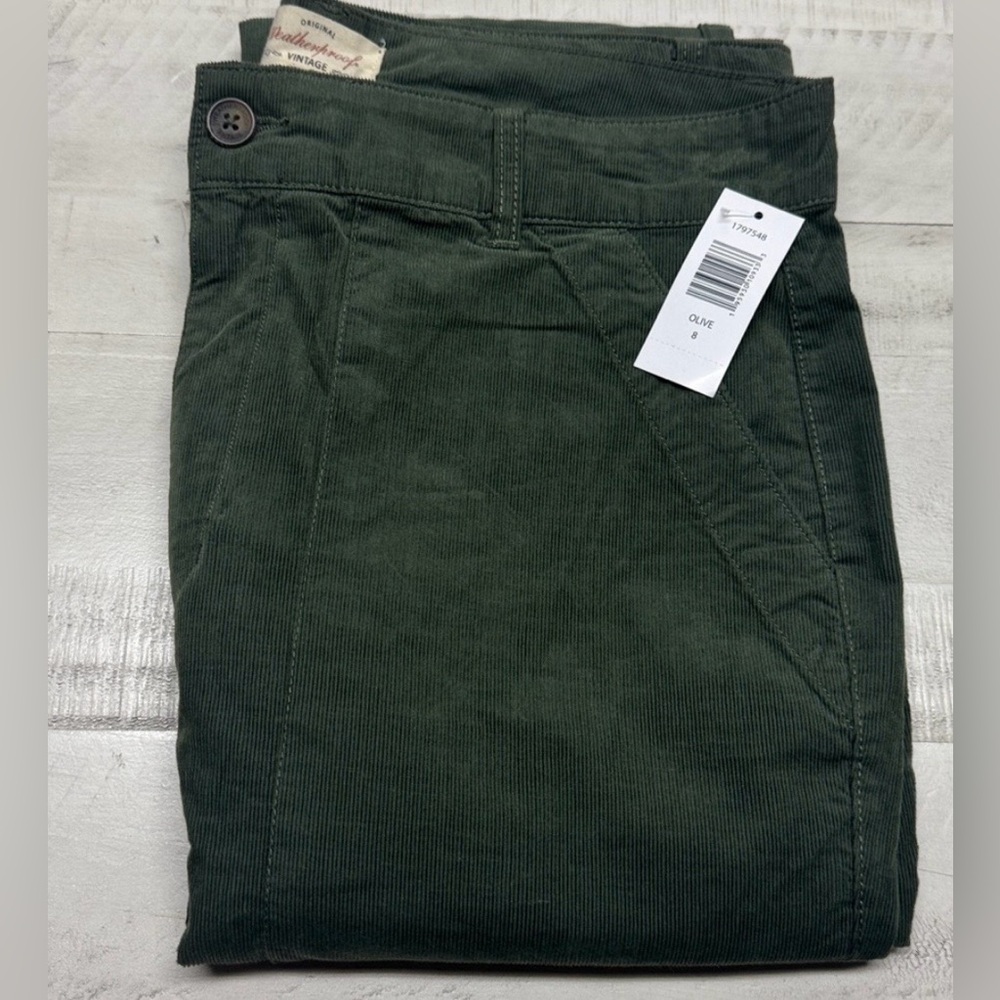 Weatherproof Vintage Ladies' Wide Leg Corduroy Pants size 8